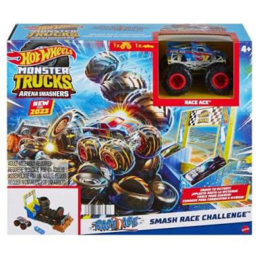 Imagem de Pista Hot Wheels Monster Trucks Arena Smashers Smash Race Challenge - 