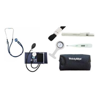 Imagem de Kit 7 Peças Para Acadêmico De Enfermagem Completo - P. A. MED,  Azul