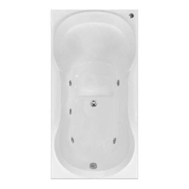 Imagem de Banheira Retangular Ottawa com hidro em acrílico - Só Banheiras, 1,80X