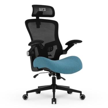 Imagem de Cadeira Escritório Ergonomica e Confortável DT3 Vita Super com apoio de cabeça 2D com revestimento Mesh Vintex-Y+Tecido Max2Weave,braço retrátil até 90º+rotação (Blue)