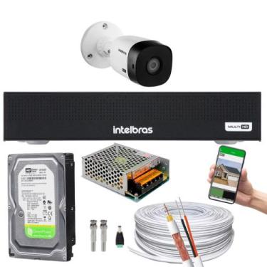 Imagem de Kit CFTV Intelbras HD 1 Câmeras VHC 1120B DVR MHDX 3004-C C/HD
