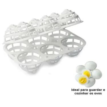 Imagem de 2 Portas 6 Ovos Cesto P/transporte Geladeira Cozinhar Panela - Injetem