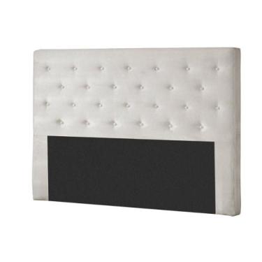 Imagem de Painel de Cama Box Estofada Queen Hampton Suede Bege - Probel