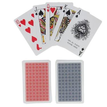 Imagem de Jogos De Baralho Duplo Resistente Lavável 100% Plástico - Home Goods