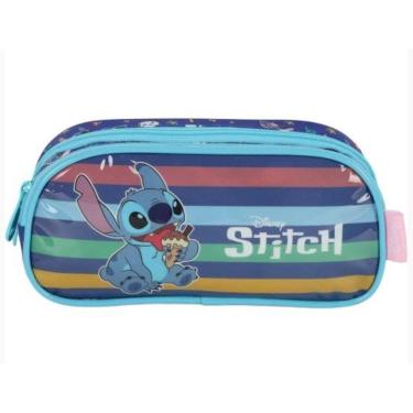 Imagem de Estojo 2 Zíper Stitch Azul Ei41534sc0200