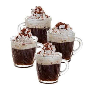 Imagem de Conjunto 4 Xícaras de Café e Chá, 95 ml, Vidro