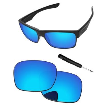 Imagem de PapaViva Lentes de substituição e chave de fenda para óculos de sol Oakley TwoFace OO9189, Azul gelo, TwoFace
