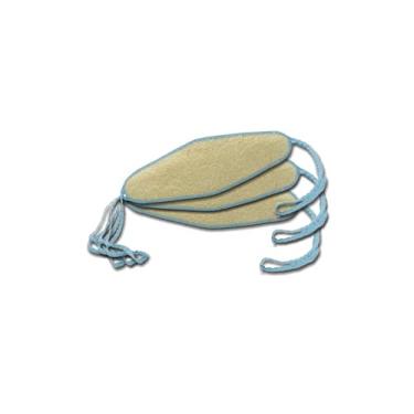 Imagem de 3 Esponjas de Banho Natural para as Costas, Bucha Vegetal Dorsal