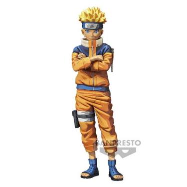 Imagem de Boneco banpresto naruto grandista 2 manga dimensions, laranja