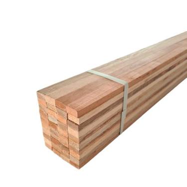 Imagem de 40 Ripas Sarrafos Eucalipto 1x2x50cm Aplainado Artesanato - Tudo Jardi