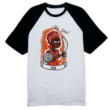 Imagem de Camiseta Raglan Orixas Cartoon Oba sire - Alearts, G