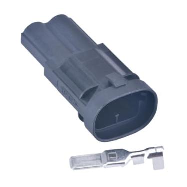 Imagem de 8mm Amp 2 Pin Masculino Feminino Auto À Prova D 'Água se/nsor/s de Mapa Conector Plugue Elétrico Selado 1544317-1 1544678-2(Female)