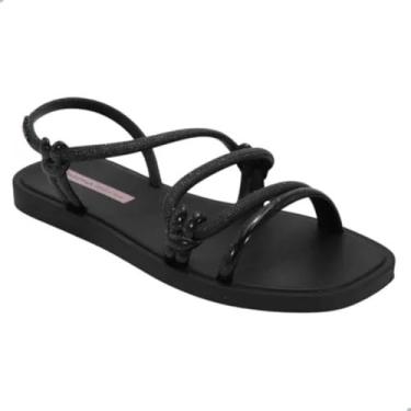 Imagem de Sandália Feminina Ipanema Solar Brilha Com Glitter Sand (Preto, BR, Adulto, Numérico, 36)