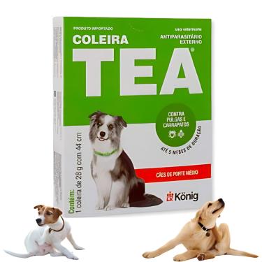 Imagem de Coleira Antipulga e CarrapatoTEA p/ Cães Médio 44cm