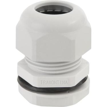 Imagem de Conector prensa-cabo 1.1/4 Tramontina cinza com bucha