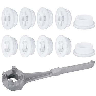 Imagem de Zonon 11 peças, 2 tampas com 3/4 Knock Out Inclui 5 tampas finas e 5 grossas com chave de tambor de alumínio para tambor de 15, 30, 55 galões