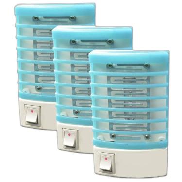 Imagem de 3 Luminárias Armadilha Elétrica Mata Mosquito Dengue Zica