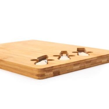 Imagem de Tabua Churrasco Legames Frios Bambu Com Garfo e Faquinha 1 Uni - CASAV