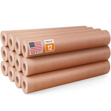 Imagem de Paclord Rolo de papel de mascaramento de 38 cm x 60 jardas (55 m) (pacote com 12) - Feito nos EUA Papel de máscara de uso geral para pintura - Papel de pintor para proteção contra respingos e
