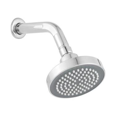 Imagem de Chuveiro Ducha A Gás Articulado 10x10 Quente e Frio Redondo Cromado AB