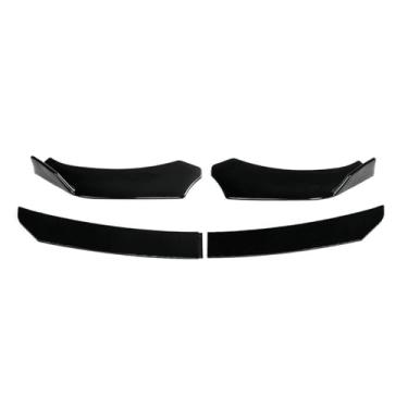 Imagem de 4PCS Frente Bumper Lip Spoiler Side Splitter Chin Body Kit Protetores Defletor Compatível Para Infiniti G37 G35 Coupe Sedan Acessórios Para Carro(Glossy Black)