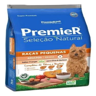 Imagem de Ração Premier Cão Ad. Seleção Natural Raças Peq. Chia 1kg - PremieRpet