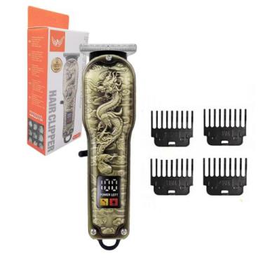 Imagem de Máquina Aparador de Pêlo Cabelo Barba Profissional Com Display Digital