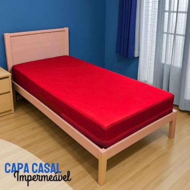 Imagem de Capa Impermeável Colchão Casal Anti Alérgica VERMELHA - Miranda Colchõ