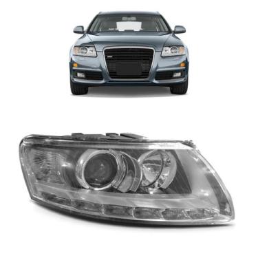 Imagem de Farol Audi A6 2009 A 2011 Elétrico C/ Led Entrada Xênon - DEPO, Direit