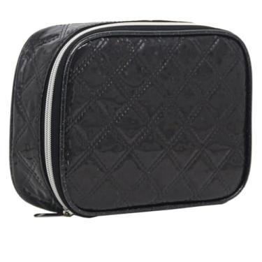 Imagem de Estojo Box, Verniz Glitter Estrelas, Preto, Com Divisões Para 100 Pens