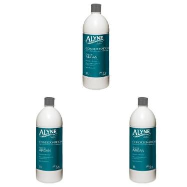 Imagem de Kit 3 Und Condicionador Alyne Profissional Argan 1l