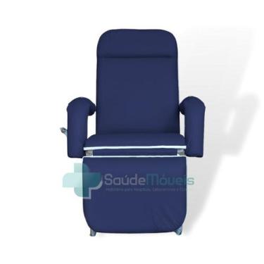 Imagem de Poltrona Descanso Hospitalar Reclinável - LUXO - SaúdeMóveis, AM - Azu