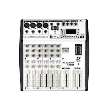 Imagem de  Mesa De Som Staner 6 Canais Mx06.03 Usb