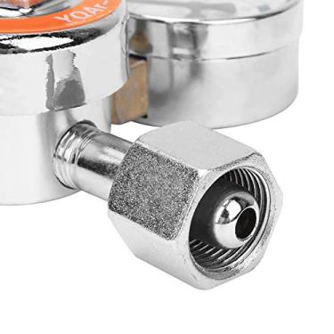 Imagem de Regulador de Pressão de Argônio G5/8 pol. de Rosca Fêmea de Tubo Duplo Akozon, Equipamento de Soldagem de Liga de Zinco Durável Com Estrutura Compacta e Superfície Anti-riscos