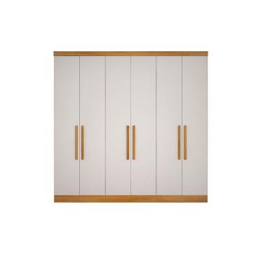 Imagem de Guarda Roupa Modulado c/ 6 Portas e 4 Gavetas Rizon/Linea Cumaru/Fendi 25 - Novo Horizonte