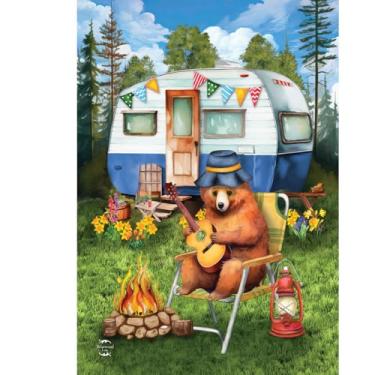 Imagem de Briarwood Lane Bandeira de casa de urso de acampamento