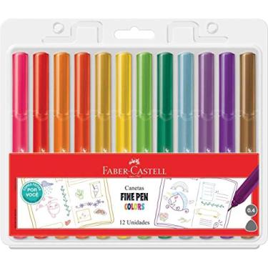 Imagem de Caneta Fine Pen Colors 12 cores Faber Castell