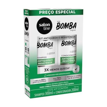 Imagem de Kit Shampoo e Condicionador, Salon Line, S.O.S Bomba Antiqueda, Vegano - Para Todos os Tipos de Cabelos, 2 Unidades