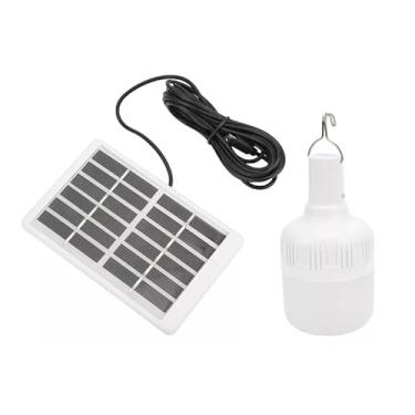 Imagem de Lâmpada LED Solar Portátil com Painel Solar, 3 Cores de Luz, 1000mAh, Ideal para Acampamento (3pcs)