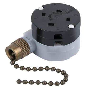 Imagem de Bsentster Interruptor Para Ventilador De Teto Zing Ear Ze-208D Com Controle 3 Velocidades, Corrente 5 A 8 Fios, Acessórios Ventiladores, Peça Reposição (Corrente Bronze)