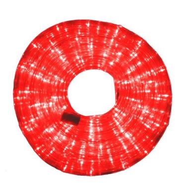 Imagem de Mangueira Iluminada 162 Leds Pisca Vermelho 110V 10M - Gruposhopmix