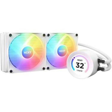 Imagem de Cooler para Cpu NZXT Kraken 280 RGB Aio 280MM RL-KR280-B1, branco