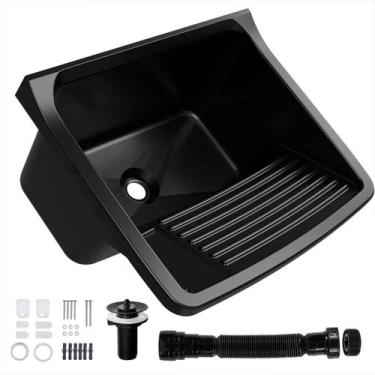 Imagem de Tanque 34L com Sifão e Kit de Instalação Completo Tanquinho Pia de Lav