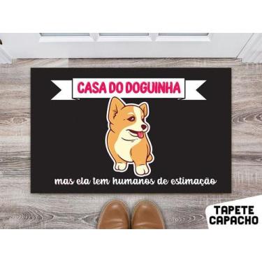 Imagem de tapete para cozinha 60x40cm - Estampa Casa Da Doguinha mas ela tem hum
