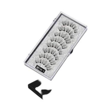 Imagem de Conjunto De Cílios Magnéticos Naturais 3D Com 5 Cílios Reutilizáveis F