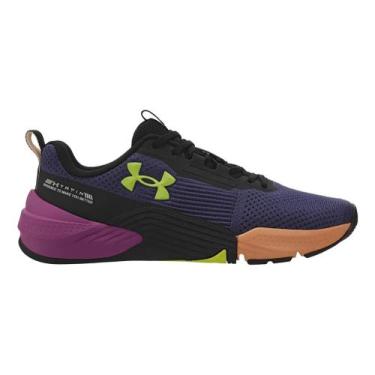 Imagem de Tênis de Treino Under Armour Tribase Reps 2, Preto, Roxo, 37
