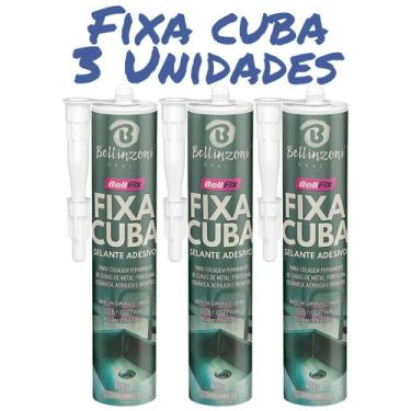 Imagem de Cola Fixa Adesivo Cuba Granitos 400g Bellinzoni Kits, 3 Unidades