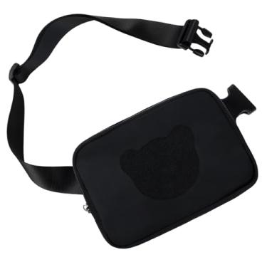 Imagem de Skycase Pochete preta para mulheres – pochetes impermeáveis para mulheres, corpo cruzado com alça ajustável, bolsa de cinto feminina preta impermeável para viagens, férias, corrida, caminhada