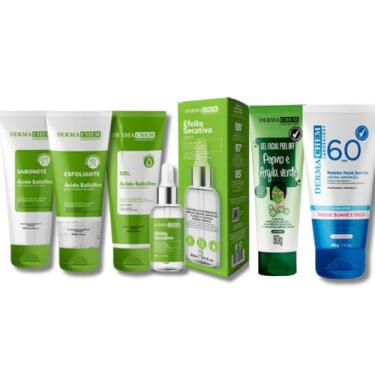 Imagem de SkinCare Acido Salicilico anti acne+Serum Secativo+Gel Peel Argila e Pepino+ Protetor Solar 60FPS