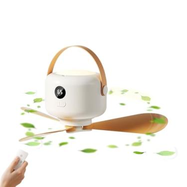 Imagem de Ventilador De Teto Para Barraca | Ventilador Pop-Up Rechargeável Para Comando Remoto 2025,Ventilador Silencioso Com Luz Para Pendurar Campismo Sala Interior Varanda Jardim Casa Leitura Casa De